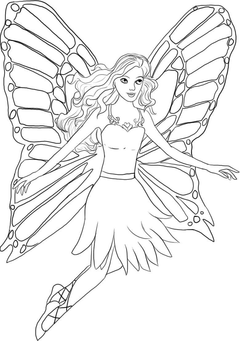 Barbie Princess Coloring Pages Coloring And Drawing