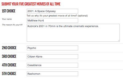 Vote For The 301 Greatest Movies Of All Time