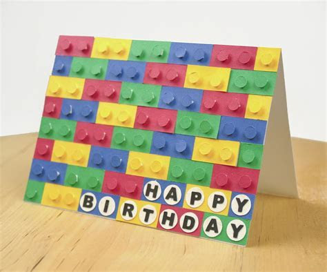 3D Paper LEGO Birthday Card AllFreePaperCrafts.com 3D Paper LEGO Birthday Card AllFreePaperCrafts.com