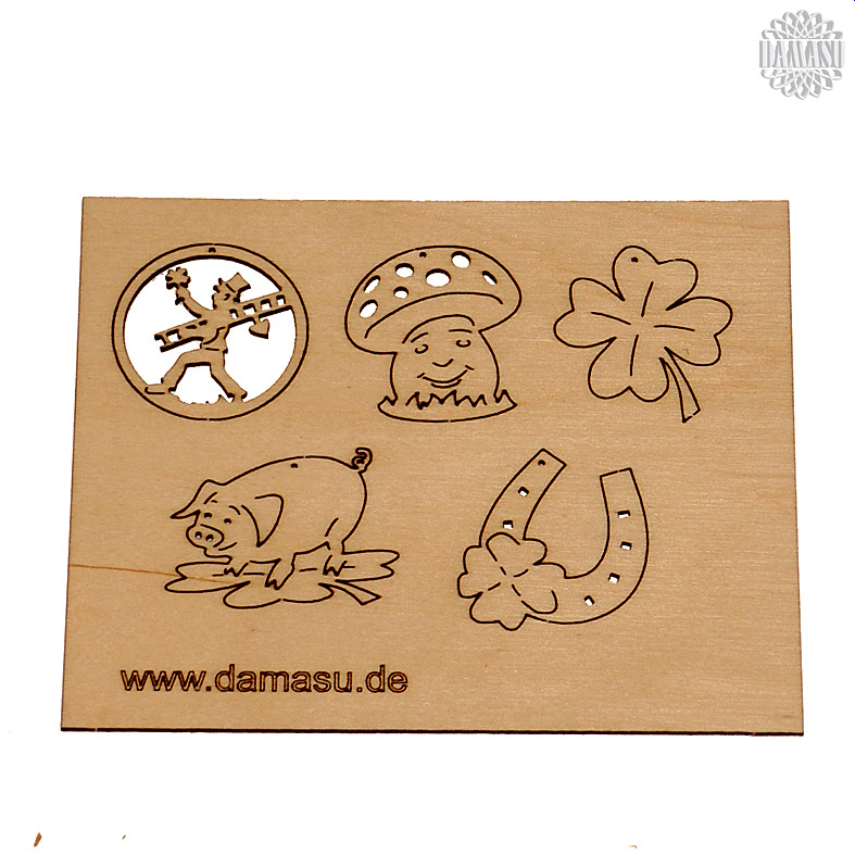 Mini-Medaillons Glücksbringer