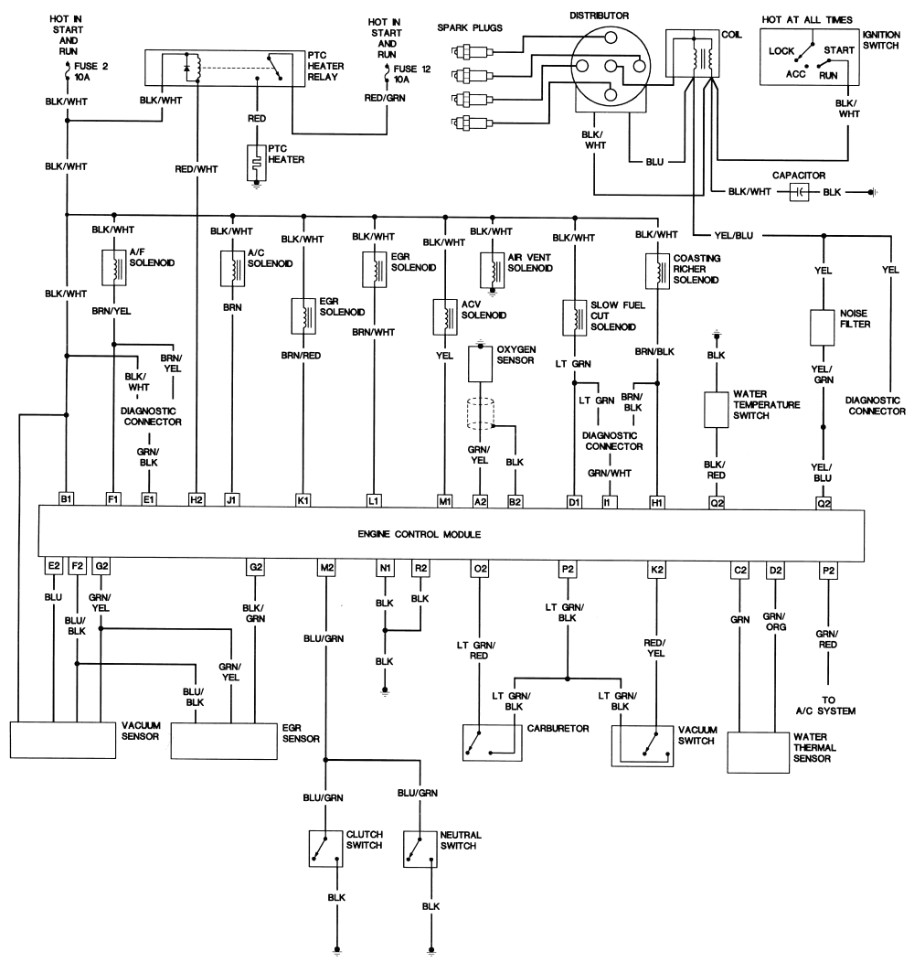 1987 Mazda B2000 Wiring Diagram - Wiring Diagram