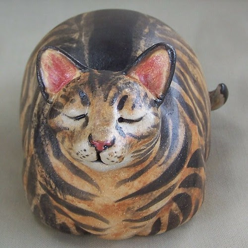 Ceramic Cat Rattle / Sculpture