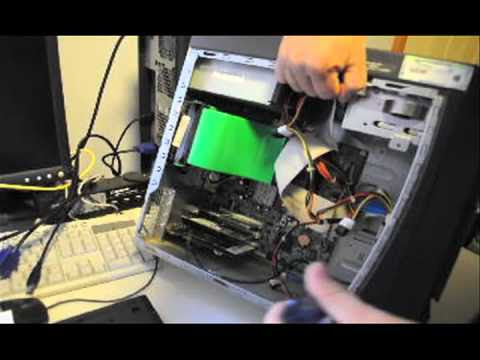 Dell Desktop - How to remove hard drive - YouTube