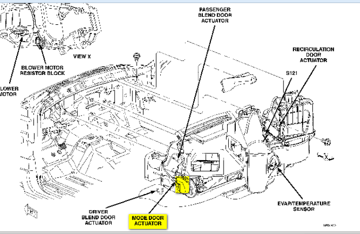 Car Parts Diagrams  Dodge Intrepid No Air On Dash Vents