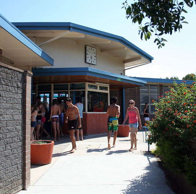 entrance and kiosk