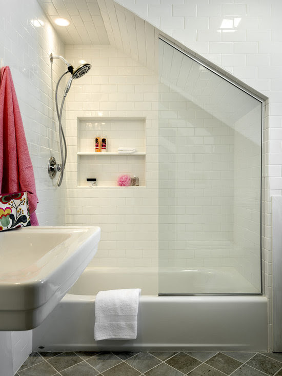 Slanted Ceiling Bathroom Design Ideas, Pictures, Remodel ...