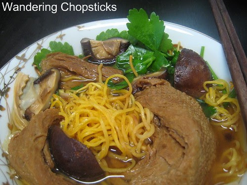 Mi Vit Tiem Chay (Vietnamese Vegetarian Chinese Five-Spice Duck Soup with Egg Noodles) 10