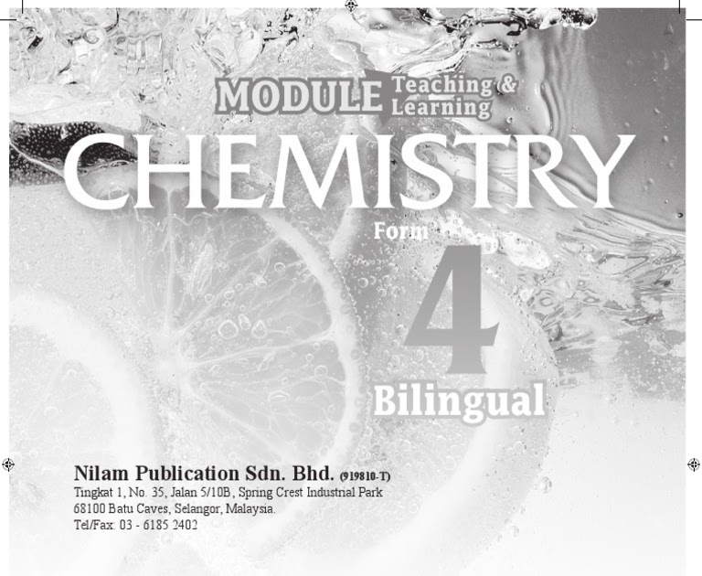 Jawapan Modul Kimia Tingkatan 5 Nilam Publication Edisi Guru Surat Ras