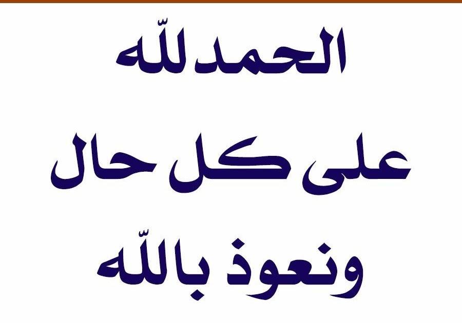 الحمدلله على كل حال ونعوذ بالله من حال اهل النار malayinas
