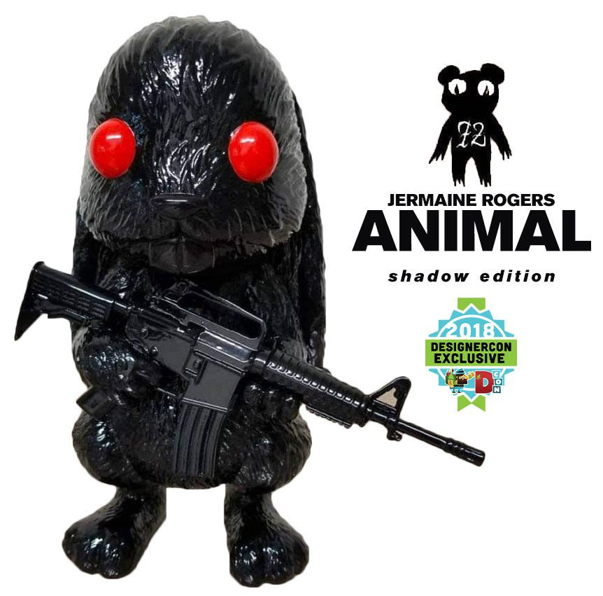 Jermaine Rogers, Mana Studios, Bigshot Toyworks, Dcon 2018, Designer Con (DCon), Bunny, SpankyStokes, Resin, Designer Toy (Art Toy), ANIMAL shadow edition from Jermaine Rogers... debuts at Dcon 2018