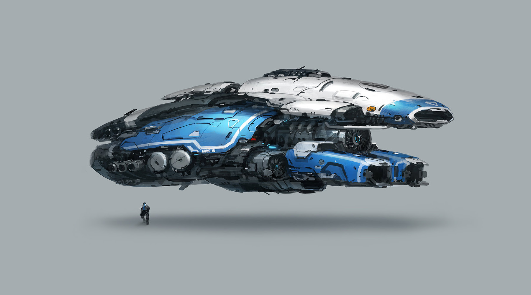 concept ships: Spaceships by J.C Park