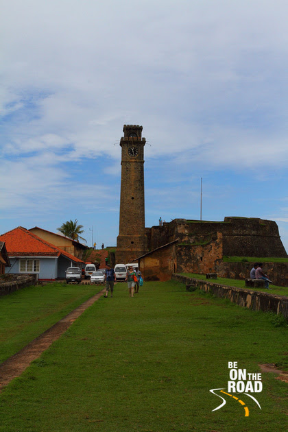 Galle Fort's famous clock tower - it stopped when the tsunami struck here in 2004