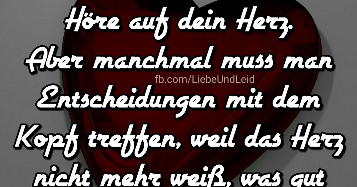 Höre Auf Dein Herz Sprüche DE Sprueche