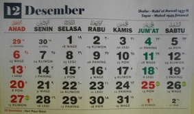 Kalender Jawa Tahun 1994 Bulan Desember Kunci Belajar