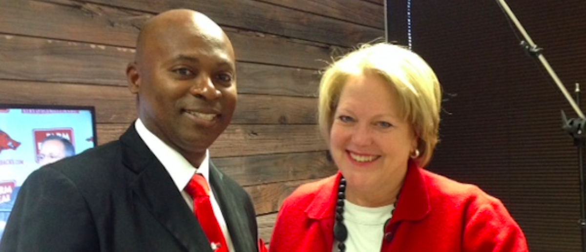 Ginni Thomas and Leon Benjamin. (Katie Frates/The Daily Caller News Foundation)