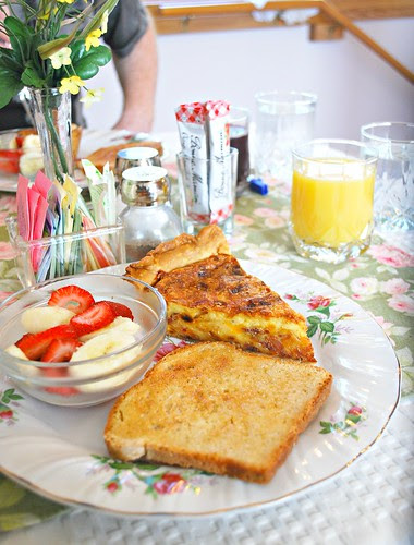 Bacon & Swiss Quiche + Our Weekend Getaway in Oregon, IL