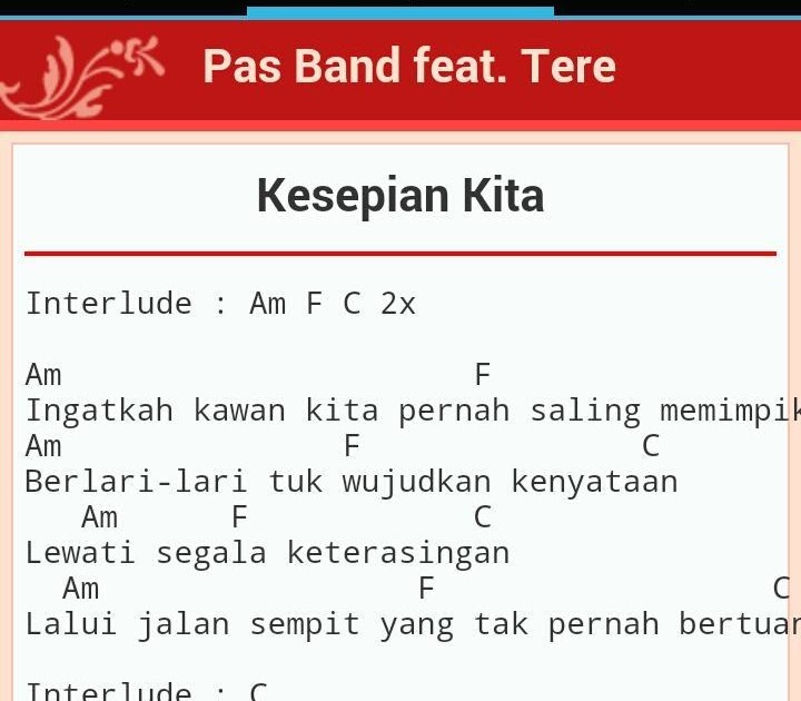 Chord Gitar Pas Band Permata Yang Hilang Chord Walls