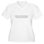 My Bishop was charged! Women's Plus Size V-Neck T-