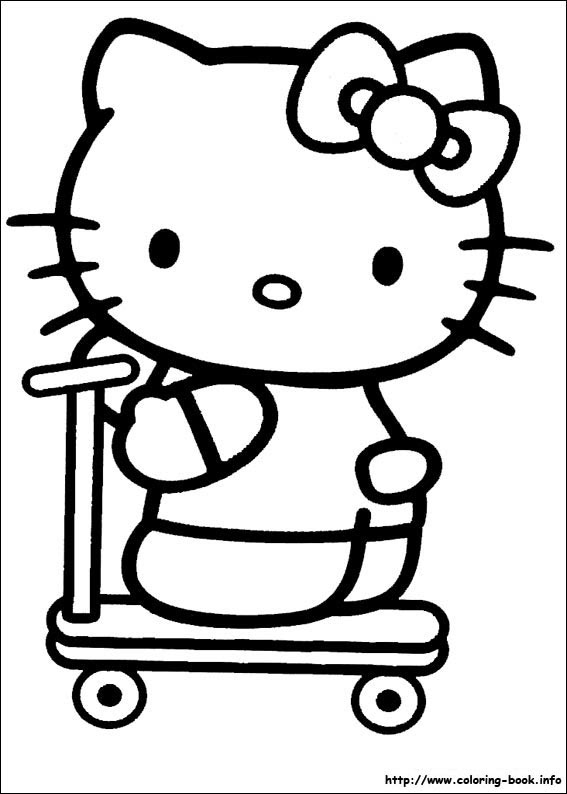 Hello Kitty Pictures To Color Coloringnori Coloring Pages For Kids