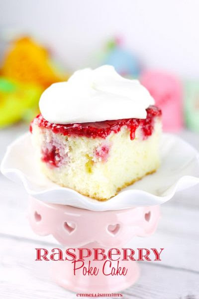 Embellishmints Raspberry-Poke-Cake
