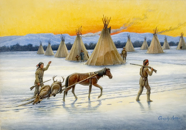 Indians Returning From The Hunt Indians Returning From The Hunt