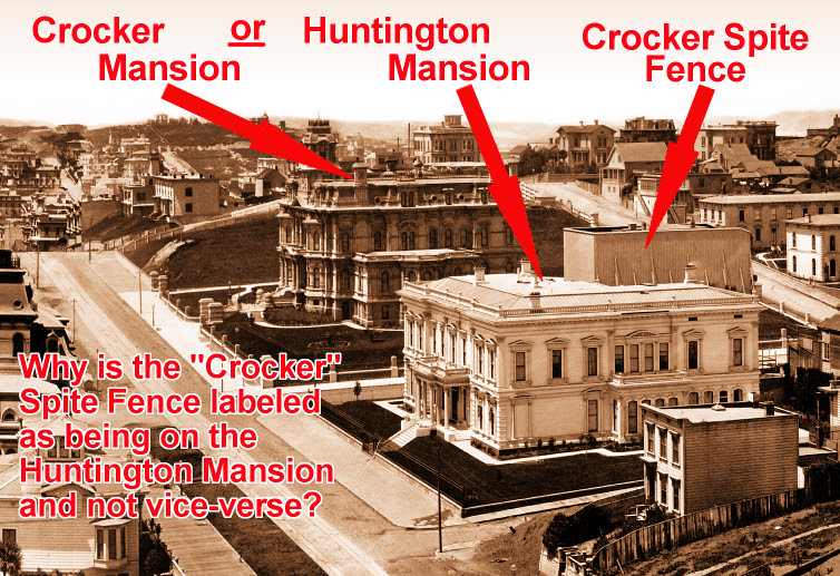 Crocker Mansion or Huntington Mansion? - Spite Fence