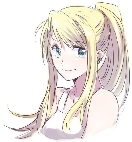 Anime blond girl
