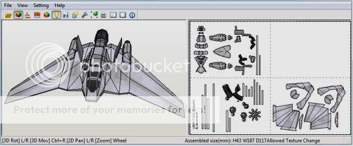 Papermau Stargate Sg1 F 302 Fighter Interceptor Paper Model By Bongmaster