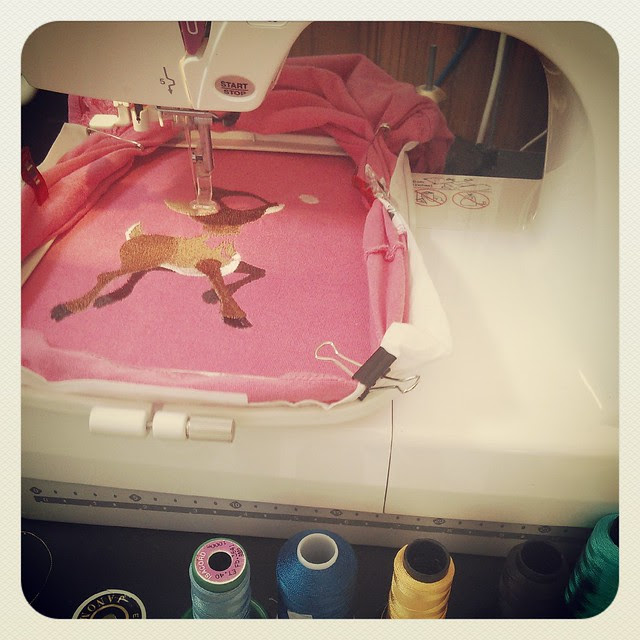 Stitching out the Deer