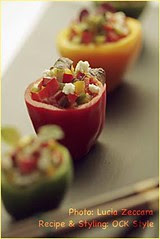 Bites - Mini Bell Peppers stuffed with Goat Cheese