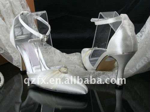 Dropshipping Ivory bridal wedding shoescrystal wedding party shoes pointed