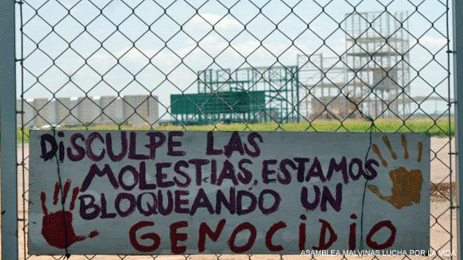 Planta de Monsanto en Malvinas Argentina