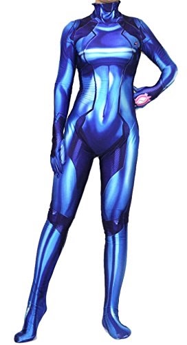 Superheroine Costume: Hideaway Zero Suit Samus Style Costume [ XS,S,M,L ...
