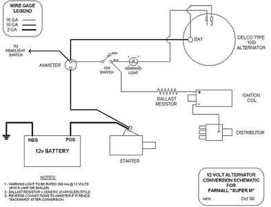 Tractor Alternator Wiring Diagram