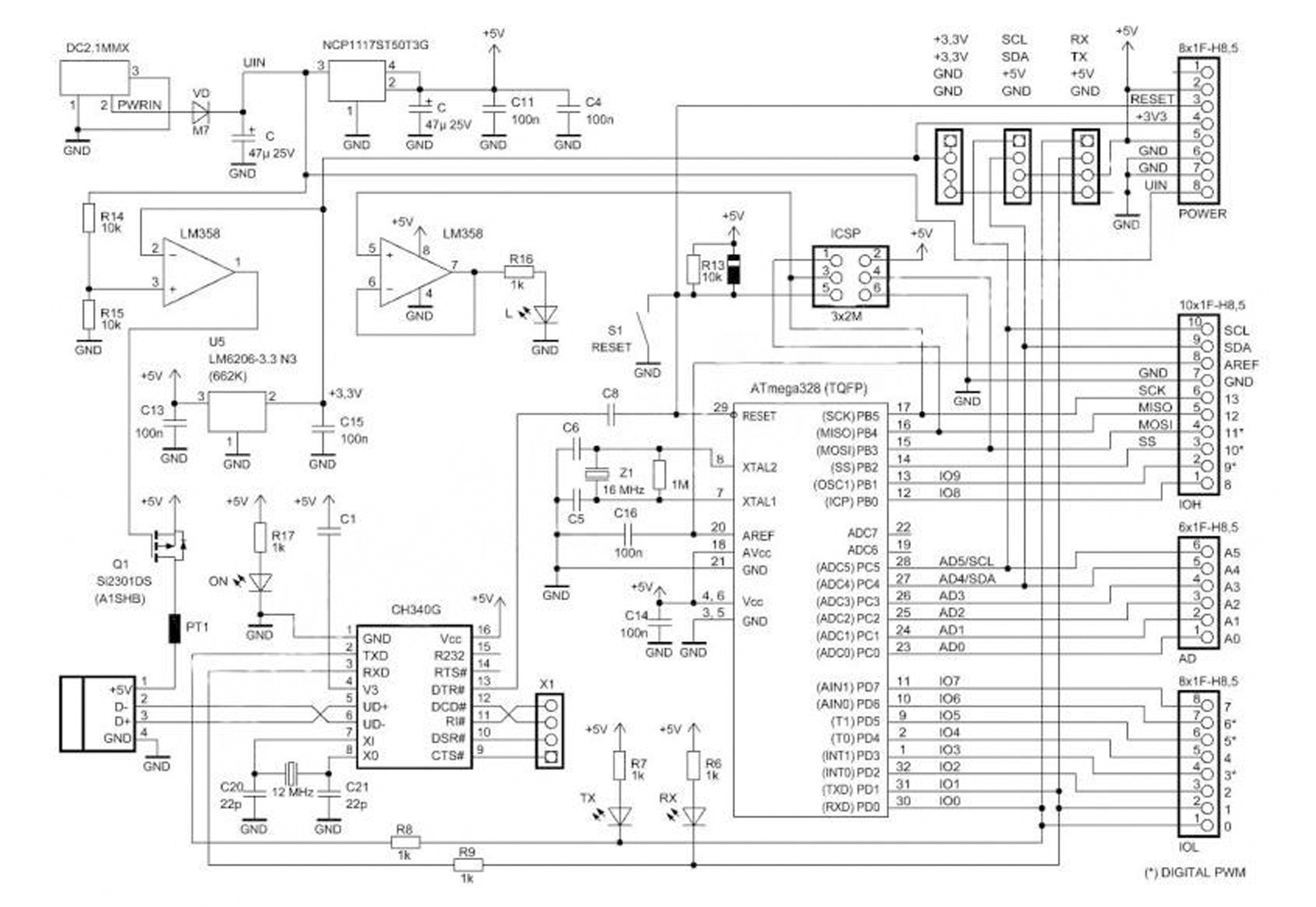[View 28+] Block Diagram Of Arduino Uno Board