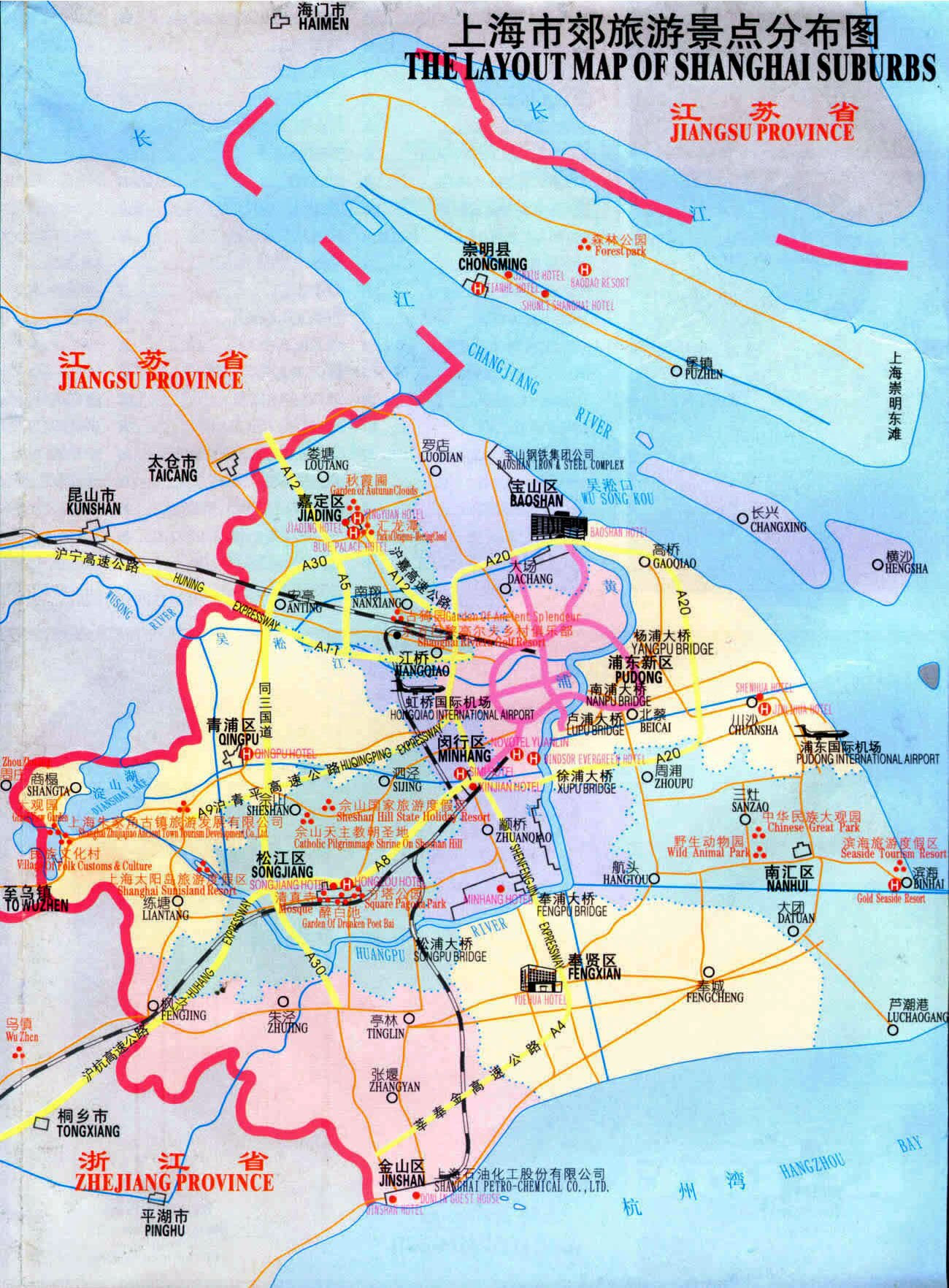 Shanghai Province Map Maps of China with cities ~ mapbite