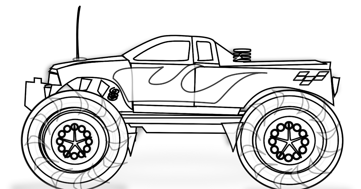 Amazing Monster Truck Coloring Pages - Search Trace