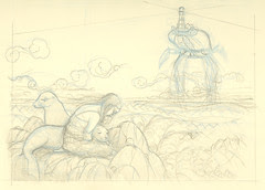 WIP Sea Lion Dream - Rough sketch