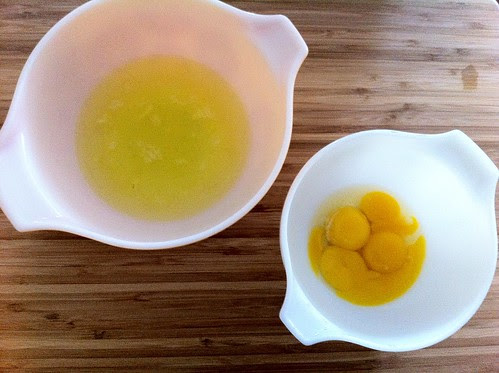 Egg Whites and Yolks Seperated