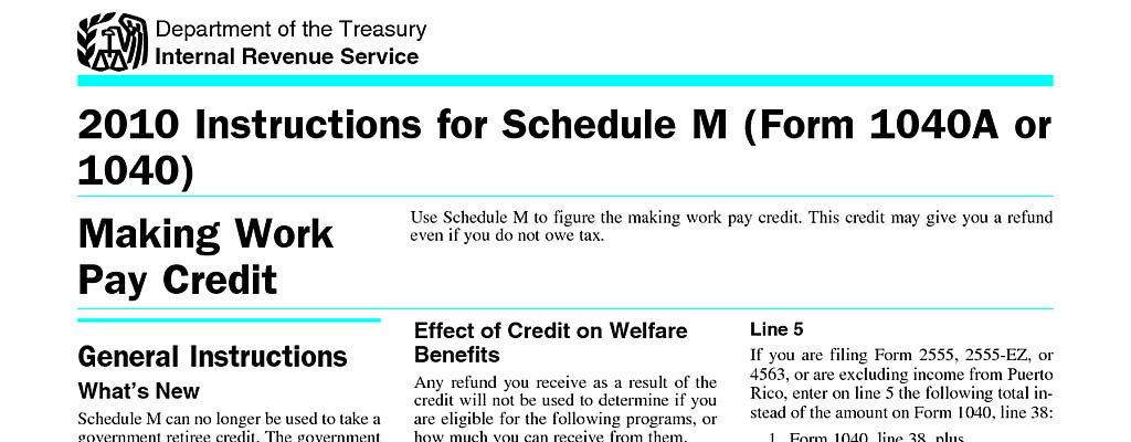 Schedule M (IRS) Schedule M (IRS)