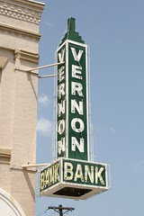 vernon bank neon sign
