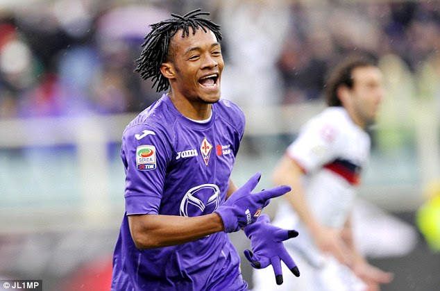 Cuadrado could be registered in time to face Manchester City at Stamford Bridge on Saturday evening