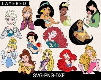 Free 165 Princess Face Svg SVG PNG EPS DXF File
