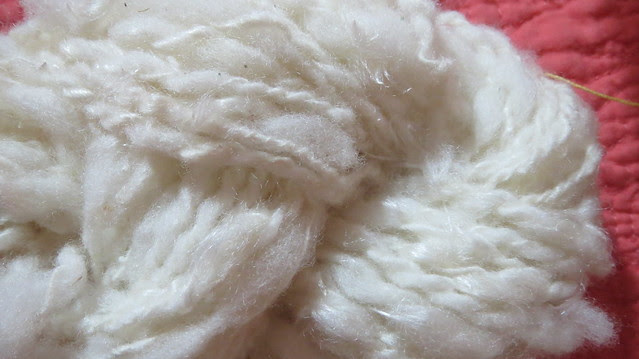yarn 2/3 milkweed 1/3 wool