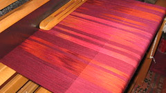 handspun silk fabric, fire