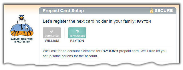 Register Prepaid Card
