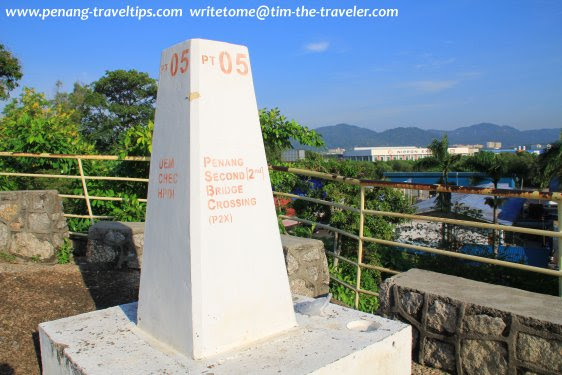 Second Penang Bridge marker Second Penang Bridge marker