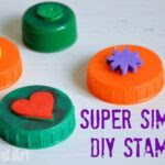 Bottle Top Crafts - simple DIY stamps