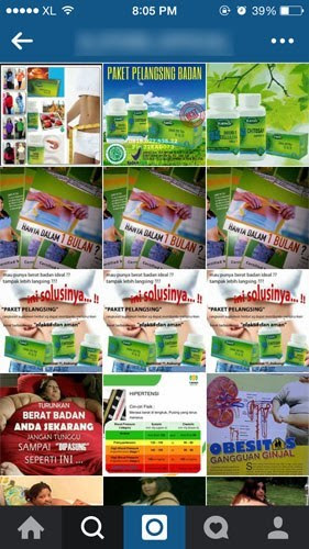 Instagram yang salah
