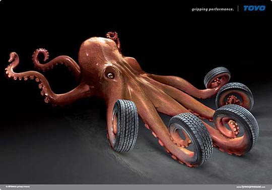 Toyo Octopus Creative Automotive Ads That Make You Say WOW (Funny PICS)